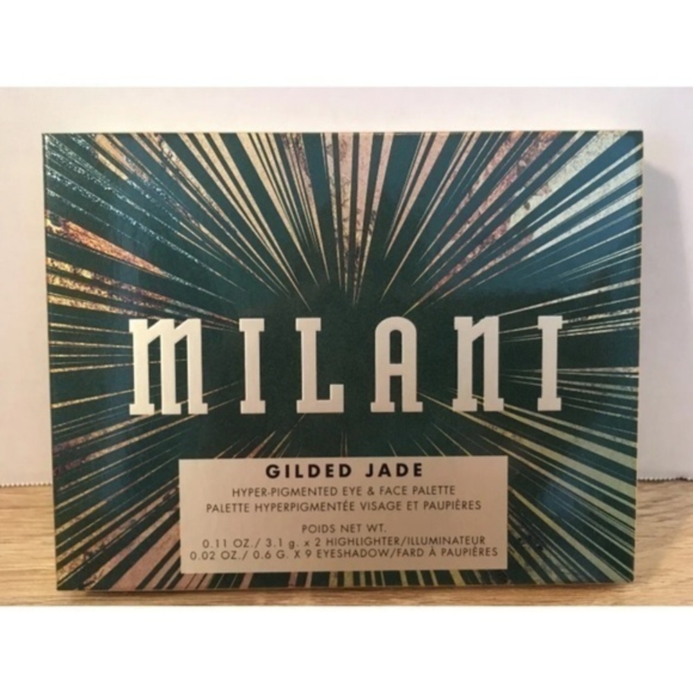 Milani Guilded shimmer Eyeshadow Palette Jade green NEW sealed box pallet